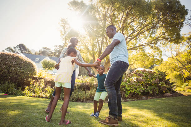 istock Happy family enjoying together 658684486