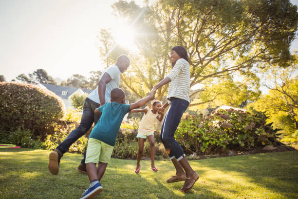 istock Happy family enjoying together 658684568