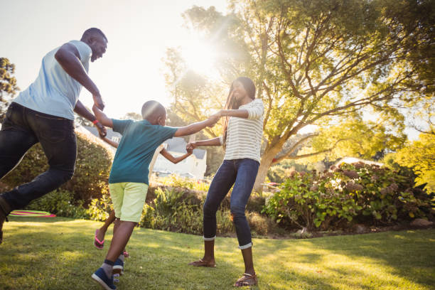 istock Happy family enjoying together 658684606