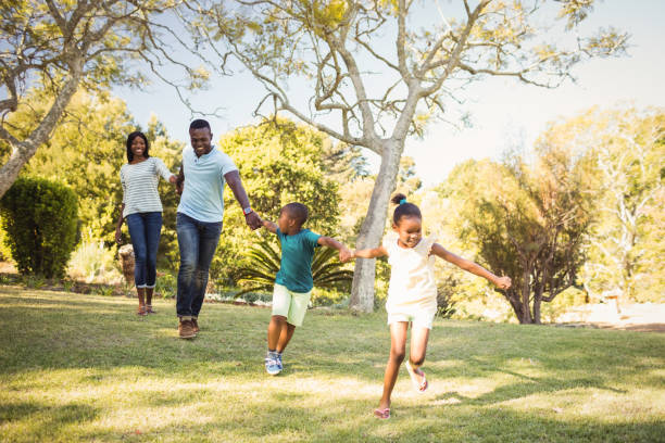 istock Happy family enjoying together 658684940