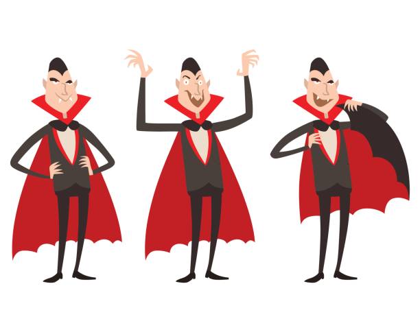 istock Cartoon dracula vector symbols vampire icons character funny man comic halloween and magic spell witchcraft ghost night devil tale illustration 658685466