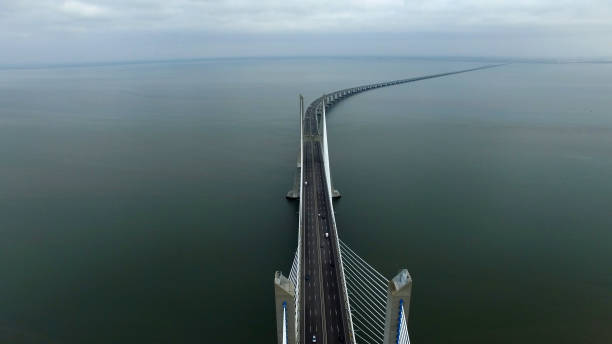 istock Vasco da Gama bridge in Lisbon, Portugal 658685482
