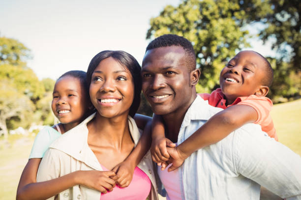 istock Happy family posing together 658687614