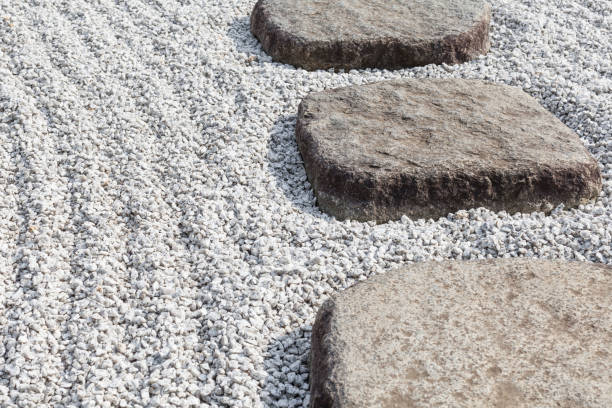 istock Zen stone path in a Japanese Garden 658703472