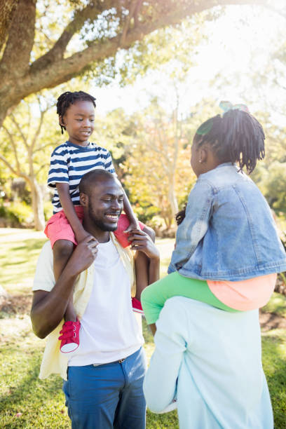 istock Happy family posing together 658734142