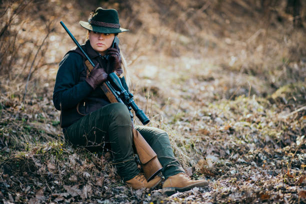 istock young woman hunting 658735762