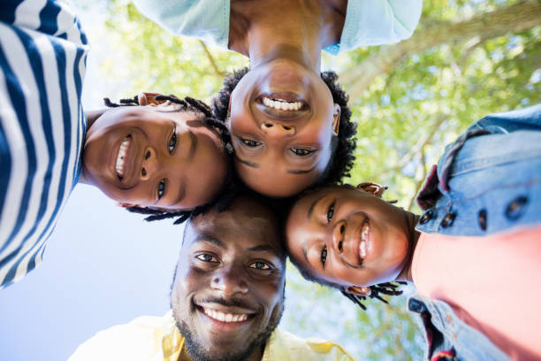 istock Happy family posing together 658736128