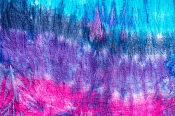 tie dye pattern tie dye pattern on cotton fabric abstract background. indigo tie stock pictures, royalty-free photos & images