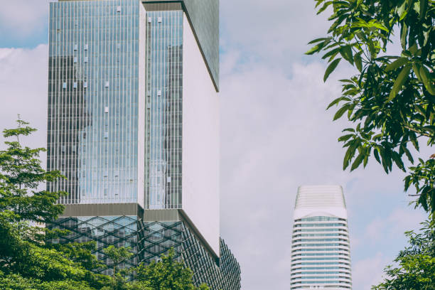 istock Urban skyscrapers in awe environment 658808356