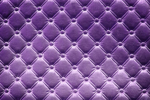 istock Closeup of purple leather pattern delicate striped  background 658811488