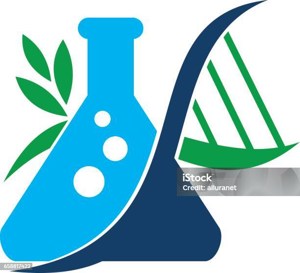 Flask Dna Stock Illustration - Download Image Now - Science, DNA, Laboratory