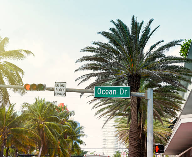 istock Ocean Drive sign in Miami Beach 658817904