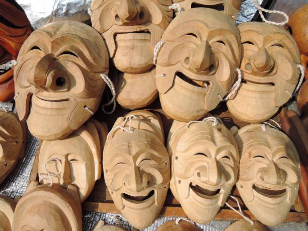 istock Traditional Korean masks 658821628
