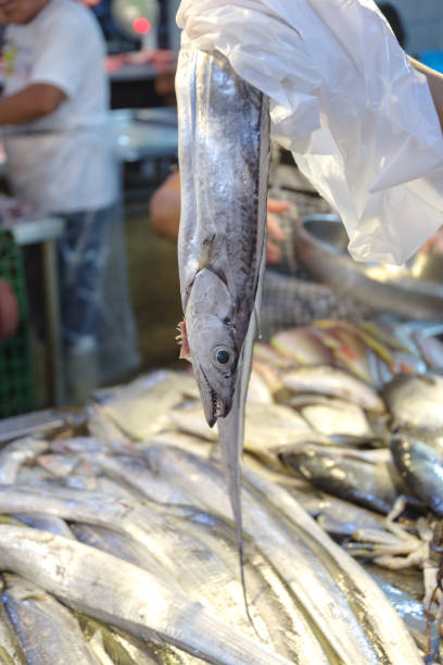 Largehead hairtail at wet market. Manila