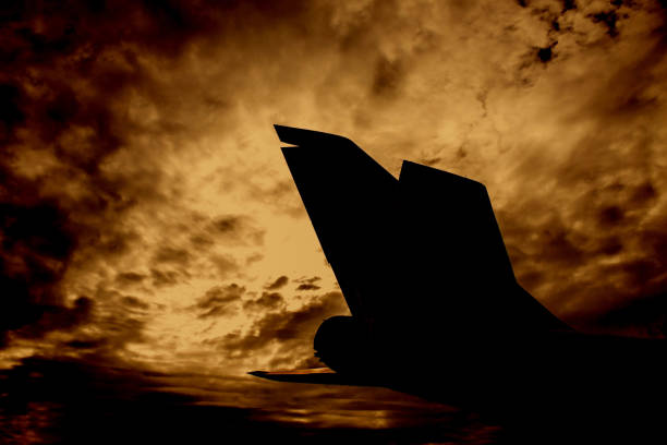 istock The shadow of plane on the sky 658847514