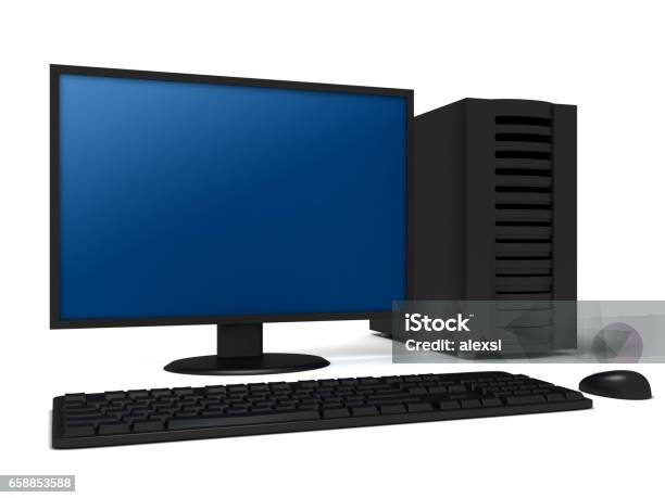 Stocl Image Computer Computer Workstation Pc Technology Isolated Stock Photo - Download ...