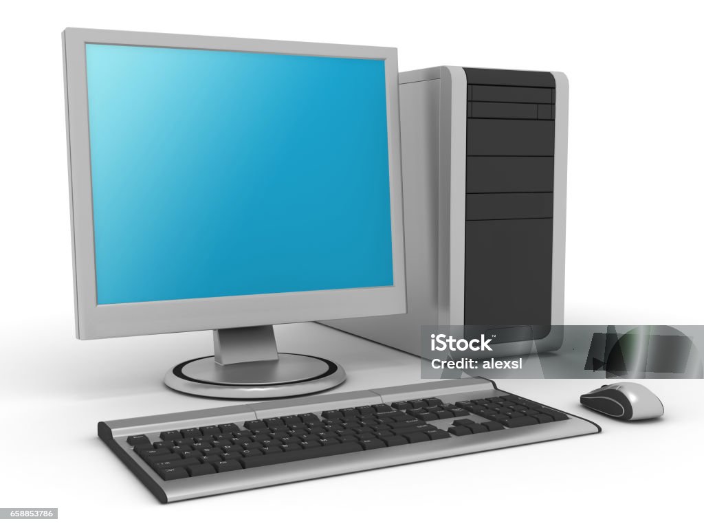 Foto Computer Informatica Computer Workstation Pc Technology Isolated Stock Photo - Download ...