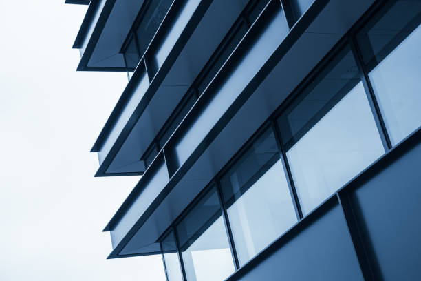 istock New building facade, abstract fragment 658854674