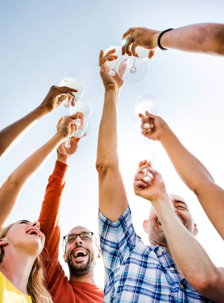 istock Group OF People Cheers Concept 658854758