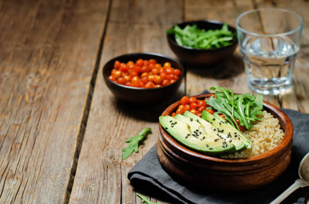 istock Quinoa roasted chickpeas Buddha bowl 658861718