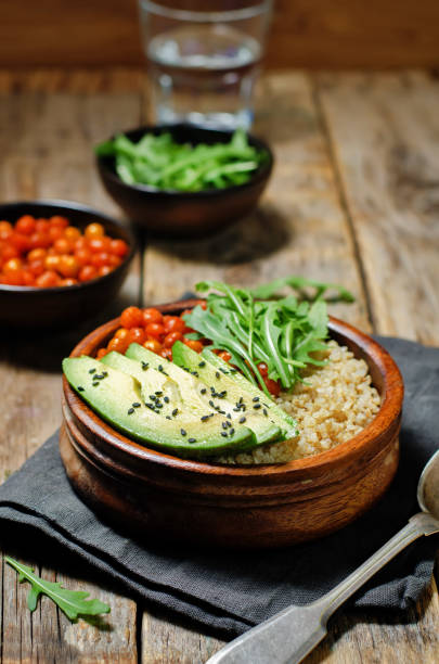istock Quinoa roasted chickpeas Buddha bowl 658861740