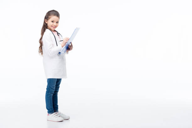 istock Girl in doctor costume 658866980