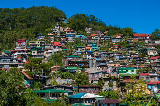 View over Baguio city, northern Luzon, Philippines