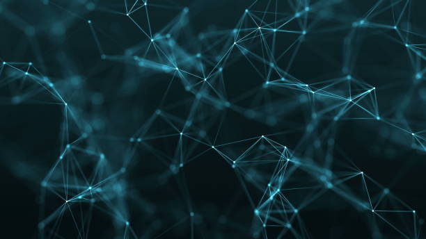 istock 4k abstract color geometrical background with lines and dots 658867198