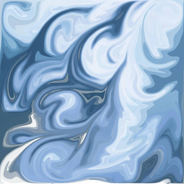 istock Blue Digital Acrylic Color Swirl Or Similar Marble Twist 658872842