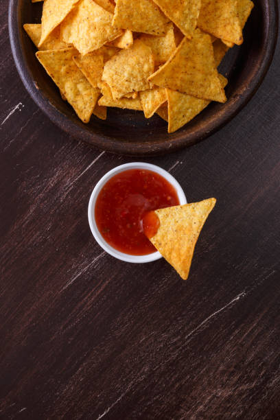 istock Nachos chips. Delicious salty tortilla snack. 658873370