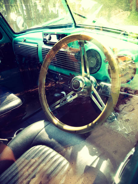 istock interior of vintage car 658875946