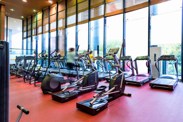istock interior of modern gym 658883928