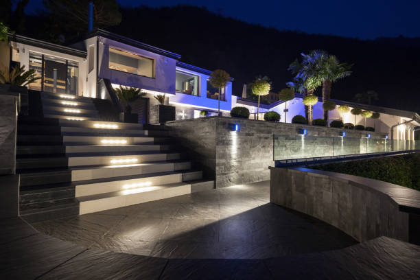 istock Exterior of luxurious modern villa, nobody 658890750