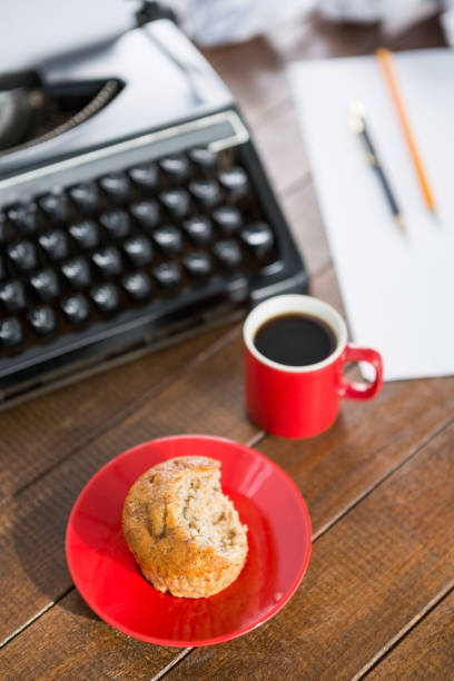 Typewriter putting on a desk