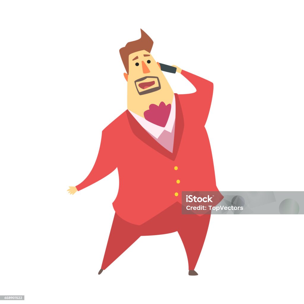 Millionaire Rich Man Talking On Cell Phonefunny Cartoon Character Lifestyle  Situation Stock Illustration - Download Image Now - iStock