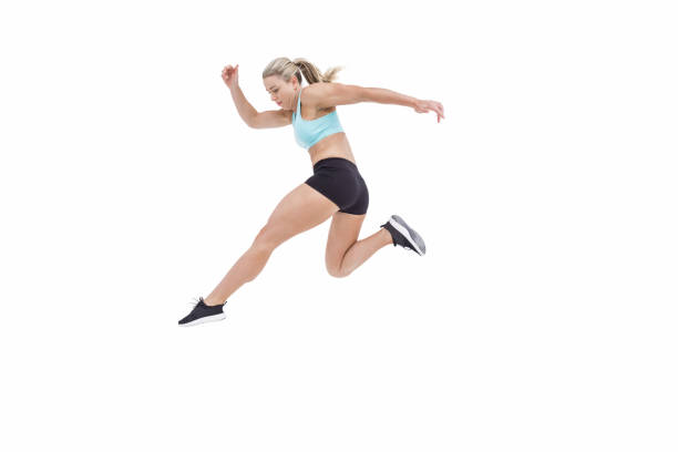 istock Female athlete jumping 658906070
