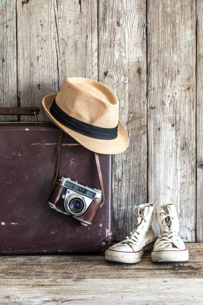 istock Travel concept on wooden table 658910350