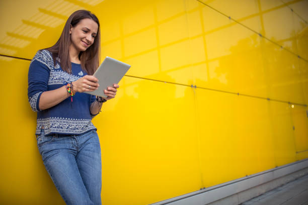 istock Young lady shopping online 658918288