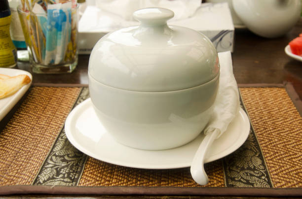 Tea cup on white background.