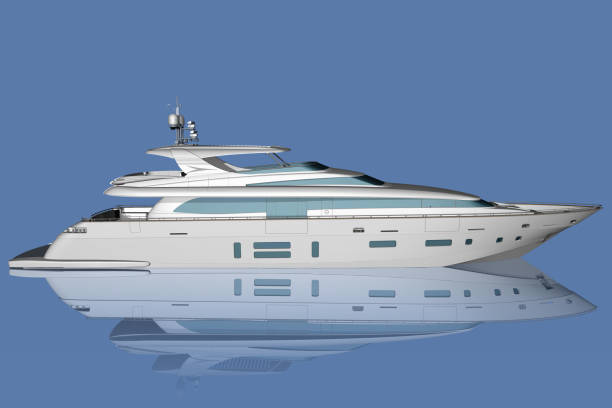 istock Elegant yacht Yacht. Sea sky 658924082