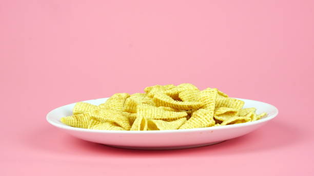 Corn snack The triangle corn snack, american style granary toast stock pictures, royalty-free photos & images