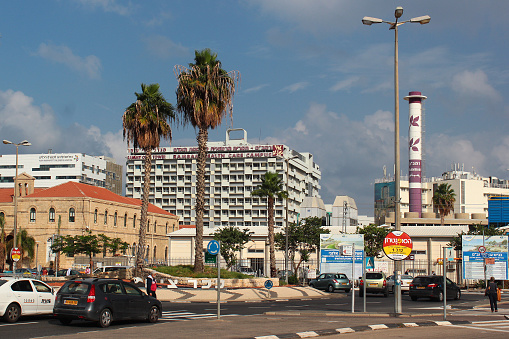 HAIFA, ISRAEL - DECEMBER 4,2013: Rambam Health Care Campus, a large hospital in the Bat Galim neighborhood of Haifa, established in 1938.