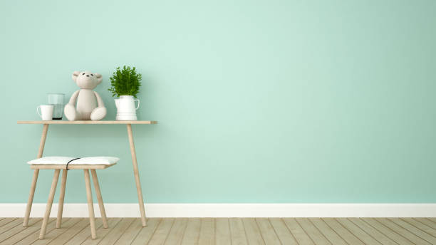 istock kid room in green tone 658965390