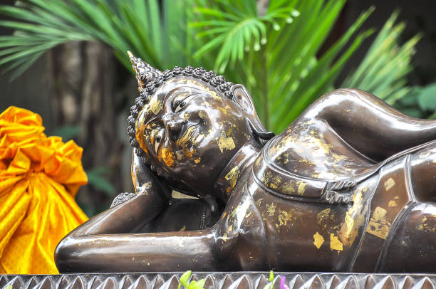istock The Reclining Buddha in Thailand temple 658983136