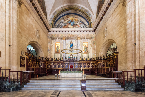 Interior of the Church Chiesa di San Giuseppe in Taormina