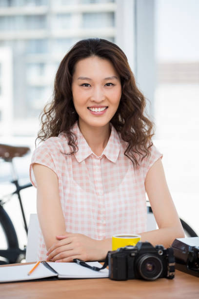 istock Hipster woman posing for the camera while sitting 659031162