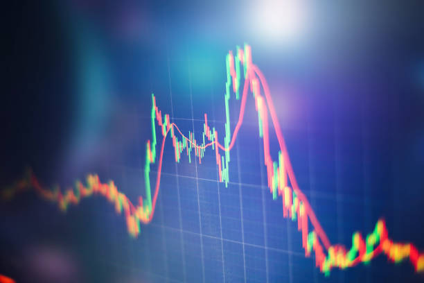 istock Stock market business graph chart on digital screen.Forex market, 659055568