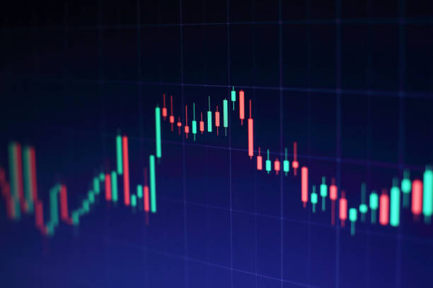 istock Stock market business graph chart on digital screen.Forex market, 659056462