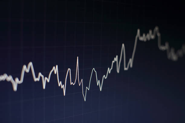istock Stock market business graph chart on digital screen.Forex market, 659056688