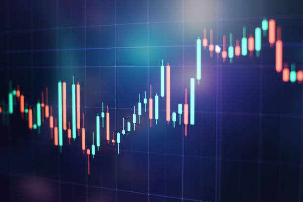 istock Stock market business graph chart on digital screen.Forex market, 659057612